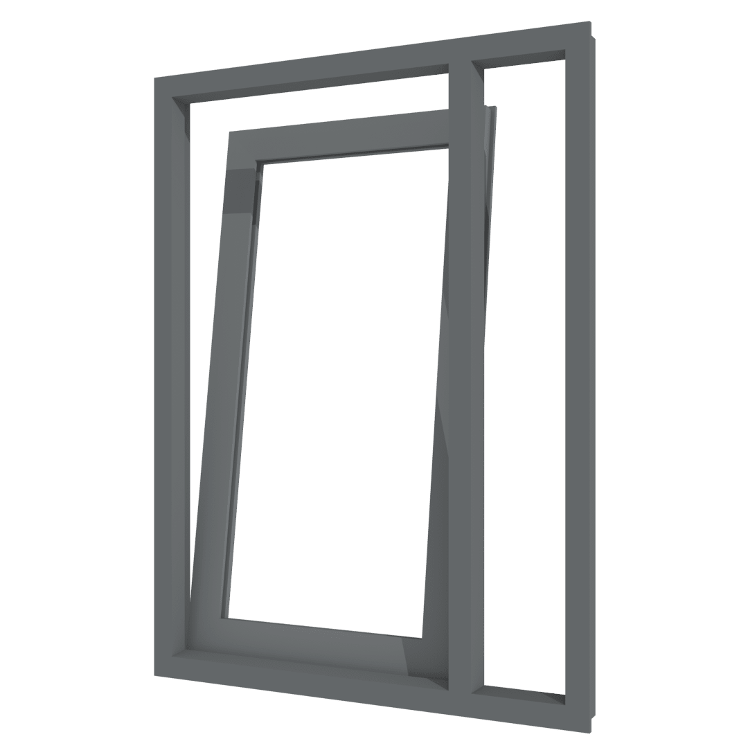 Aluminium Dreh-Kipp-Tür mit Seitenlicht rechts